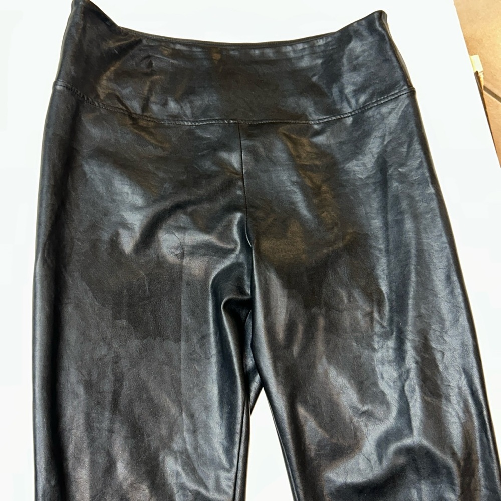 Bootleg Leather Pants main image 1